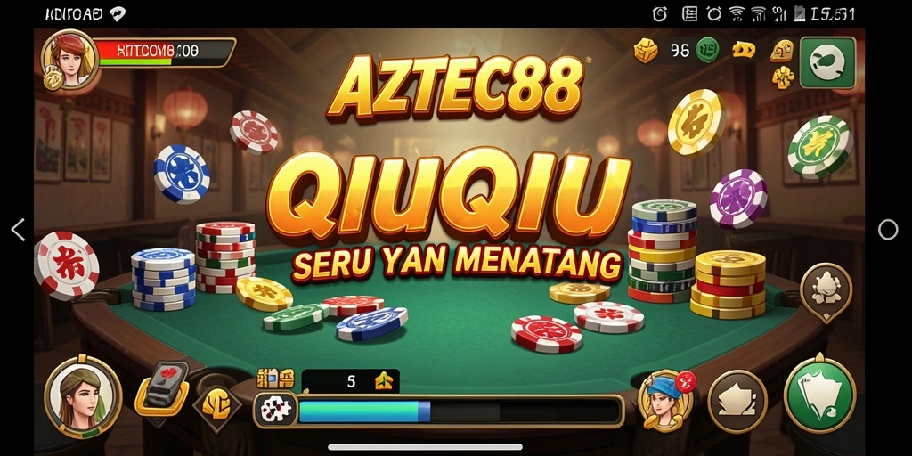 Screenshot gameplay AZTEC88 yang menunjukkan keseruan permainan QiuQiu.