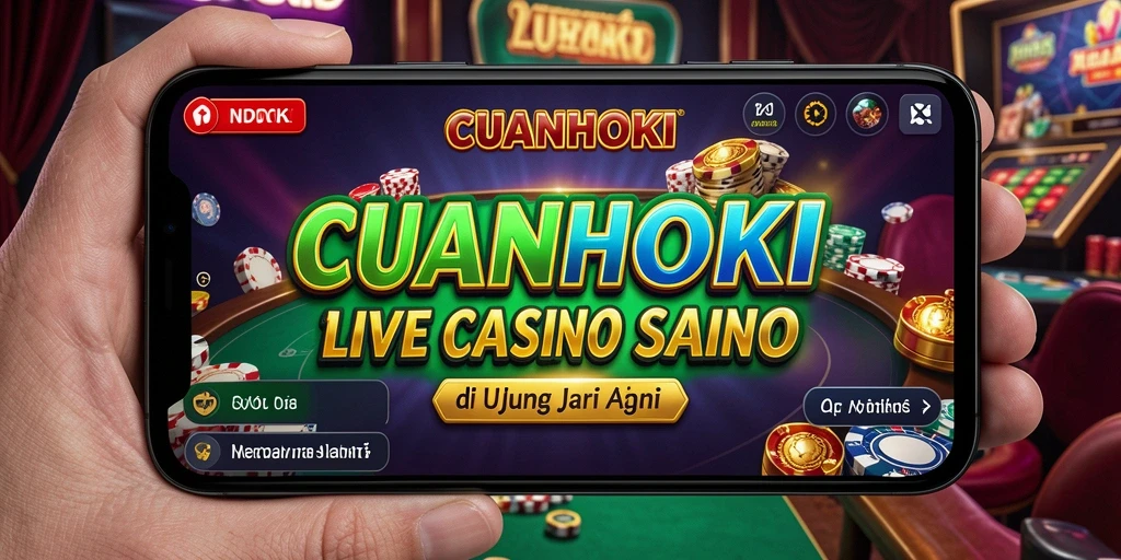 Cuplikan gameplay seru di CUANHOKI yang menampilkan dealer langsung dan interaksi pemain.