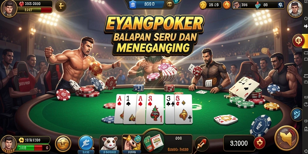 Gameplay seru balapan di EYANGPOKER dengan efek grafis memukau.