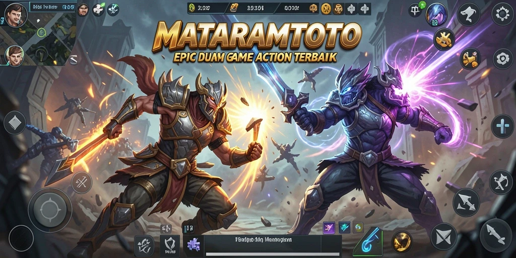 Screenshot gameplay seru dari MATARAMTOTO yang menunjukkan pertarungan mendebarkan.