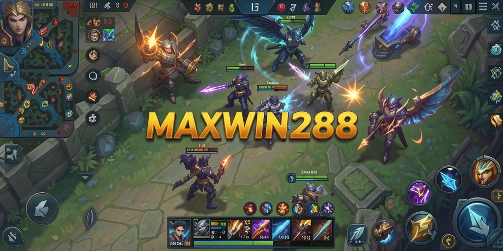 Tampilan gameplay seru di MAXWIN288 dengan aksi tim yang menegangkan.