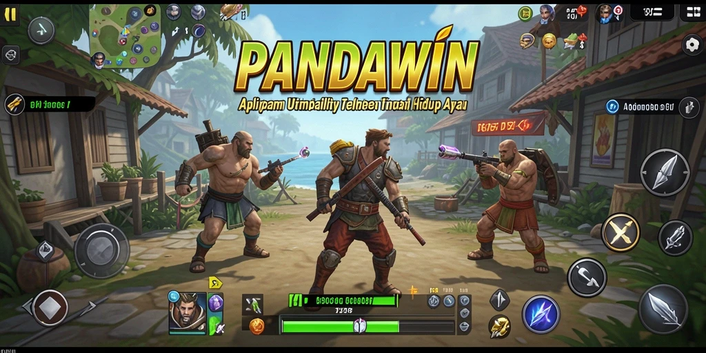 Tampilan utama PANDAWIN yang menampilkan fitur pengelolaan utility.