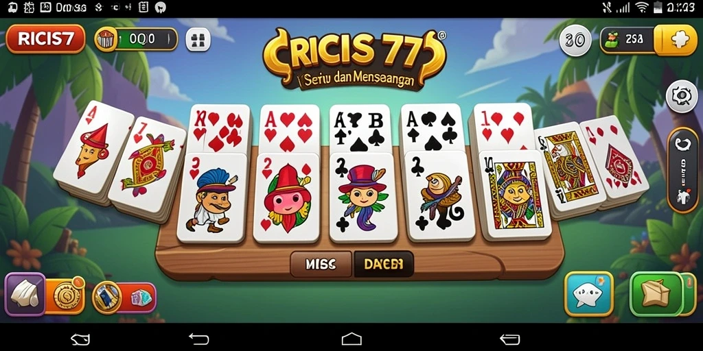 Tampilan gameplay seru RICIS77 dengan teman-teman.