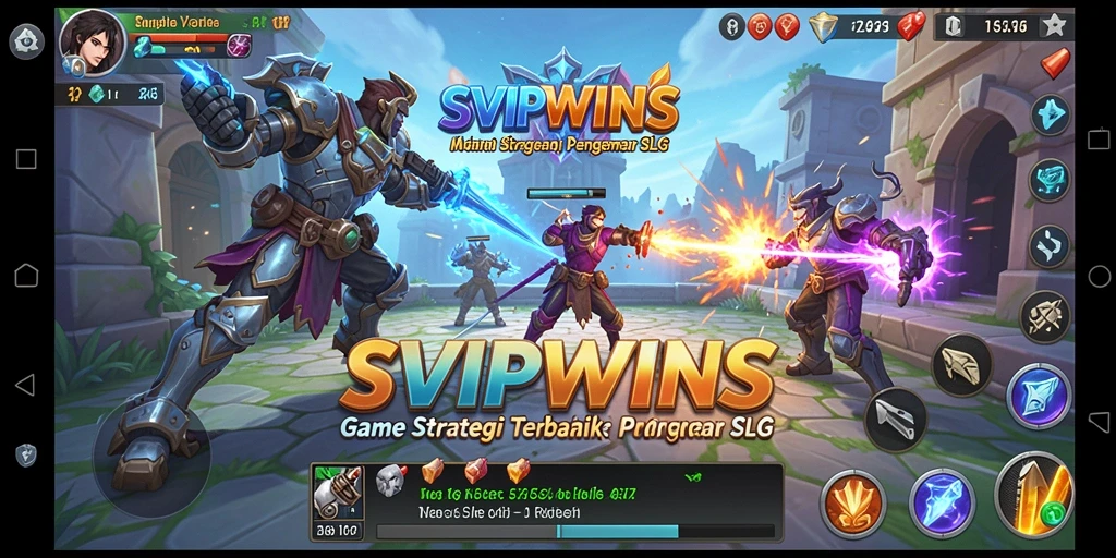 Tampilan utama gameplay SLG di SVIPWINS yang penuh strategi.